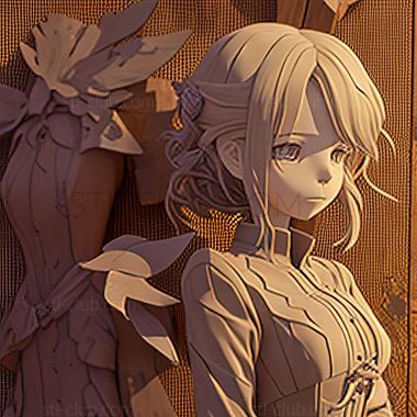 3D мадэль Violet Evergarden Eternity and the Auto Memories Doll m (STL)